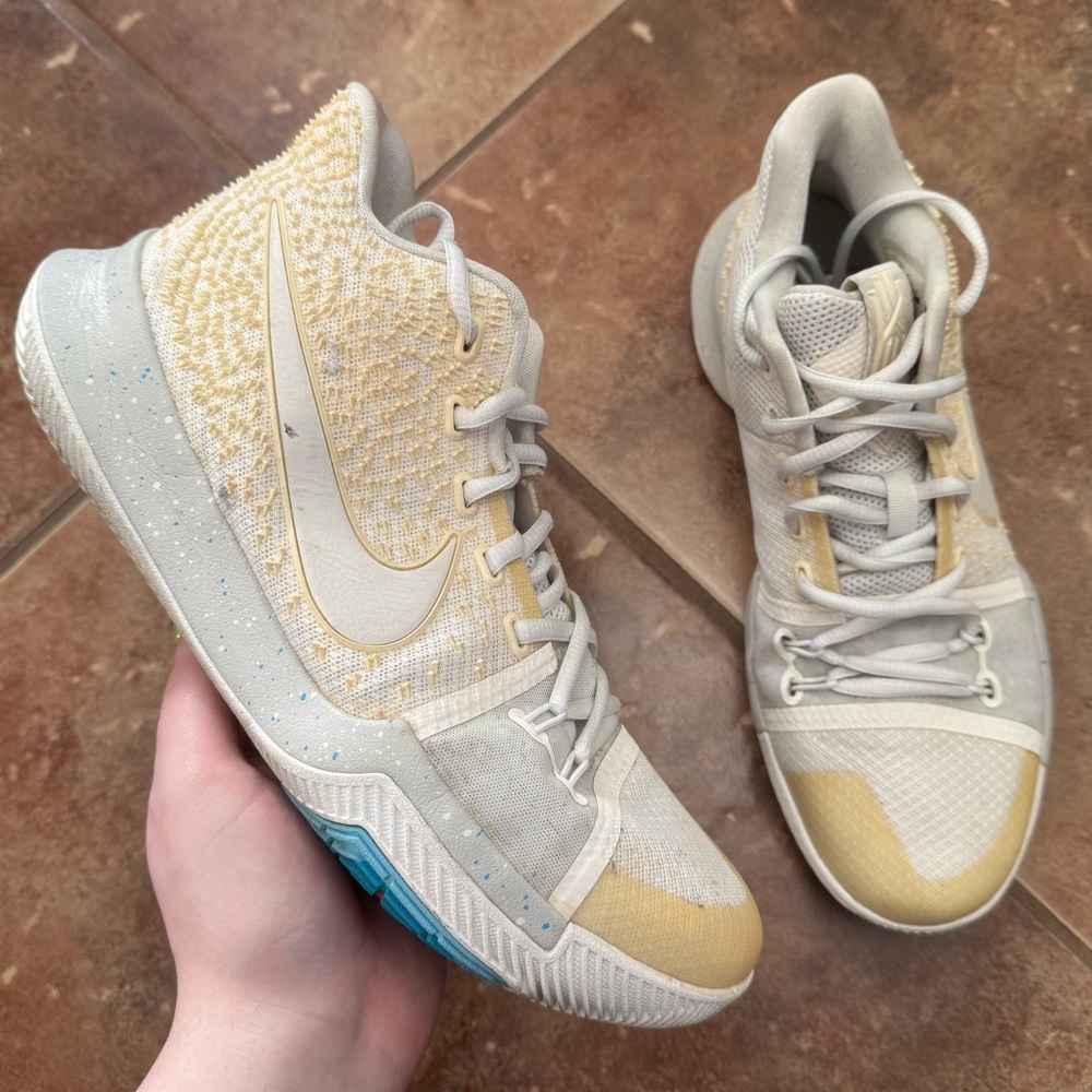 Nike Kyrie 3 Ivory white bone 2017 high top basketball sneakers shoes